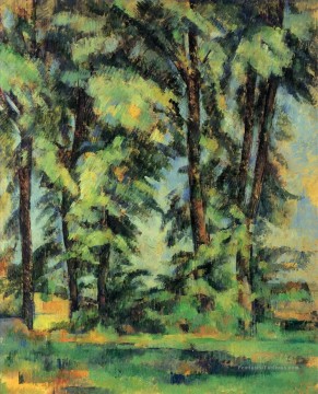  cézanne - Grands arbres au Jas de Bouffan Paul Cézanne